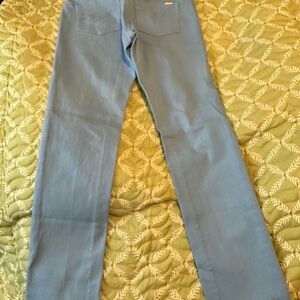 White House Black Market Light Blue Straight-Leg Pants